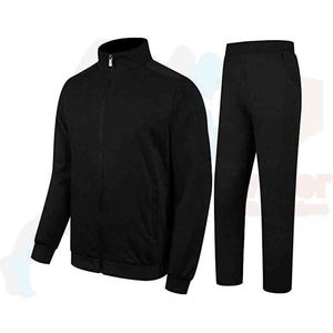Conjunto de chándales de invierno para hombre a precio barato Diseño personalizado Color sólido Precio barato Zipper Fly 2PCS conjuntos Chándal para hombre - Product Image 6