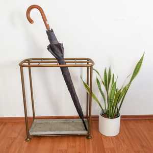 Support de parapluie de porte d'entrée design noir, en métal galvanisé, prix de gros pour la maison - Product Image 4