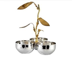 Tazón de servicio de moda para el hogar, Bol de frutas y nueces para Hotel, decoración de diseño moderno, plato de sopa y ensalada de aluminio, cuencos de vajilla - Product Image 3