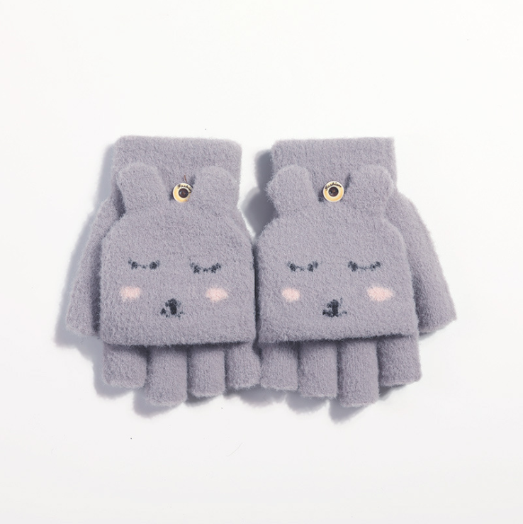 Вязаные перчатки теплые плотные флисовые зимние противосезонные рекламные дешевые женские перчатки на заказ