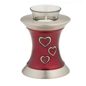 Silverlight Urns Loving Hearts Tealight Red Urn products High Standard Materials handmade Finish best Quality Wholesale Funeral