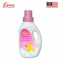 Deterjen Cair Pencuci Pakaian Bayi LOVAS Ultra-Konsentrat Ramah Lingkungan, Busa Rendah, Membersihkan Noda Membandel, Untuk Pakaian Sekali Pakai