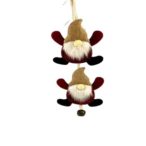 2024 New Arrivals Fabric Santa Plush Toy Snowman Doll Accessories for Christmas Decoration Includes Bags for Gifts