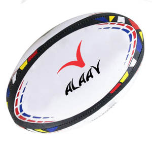 Produit d'entraînement de haute qualité pour le rugby football en cuir PVC imprimé avec logo personnalisé - Product Image 2
