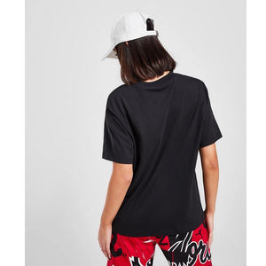 Camiseta Gráfica Personalizada para Mujer, Algodón Jersey, Cuello Redondo, Corte Regular, Estampada, Informal, Estilo Urbano, Top de Moda - Product Image 4