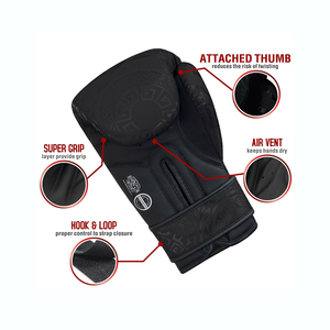Guantes de Boxeo Profesionales Cómodos de Cuero PU, Tamaño y Color Personalizables, Guantes de Alta Calidad para Entrenamiento, Práctica y Combate - Product Image 6