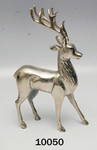 รูปปั้นกวางอะลูมิเนียมตกแต่งแบบตั้งพื้นรุ่นใหม่ล่าสุด พร้อมงานปั้นกวางอะลูมิเนียมชุบนิกเกิลสำหรับตกแต่งภายใน - Product Image 6