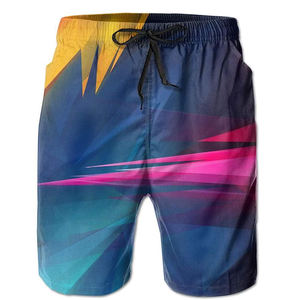 Shorts de Playa para Hombre, Transpirables, con Cordón Ajustable, Cintura Alta, con Estampado Digital Sublimado Estilo Playa - Product Image 3