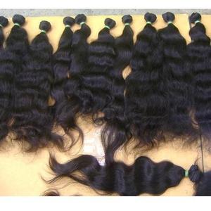 Extensiones de Cabello Humano Virgen Indio Natural Sin Procesar Remy Temple, Ondulado, Doble Trama a Máquina, Todos los Colores - Product Image 5