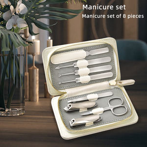 Kit de manucure et de pédicure à Logo personnalisé, ensemble de coupe-ongles de luxe en acier inoxydable, 50 pièces, vente en gros - Product Image 5
