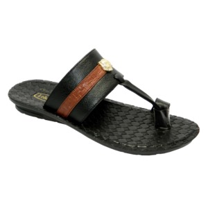 Tongs à talon couvert, pour hommes, ombrage, pantoufles de couleur noire - Product Image 1