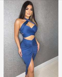 2022 été nouvelle saison femmes décontracté imprimé fleuri Boho robe de plage à volants à manches courtes Mini Wrap robe d'été en mousseline de soie-Paris - Product Image 1