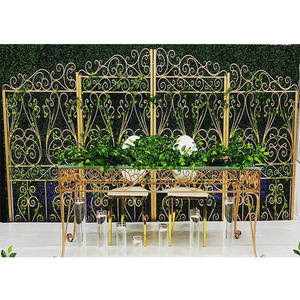 Fondo de Monet de lujo para boda, escenario de boda, accesorios de pantalla de Arte de Metal, más nuevo Panel de escenario de boda de acero inoxidable - Product Image 1