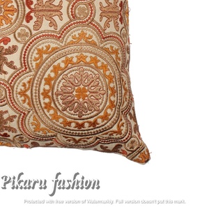 Fundas De Almohada cuadradas decorativas para el hogar de algodón y juegos de fundas de cojines geométricos florales patrones Vintage para sofá - Product Image 3