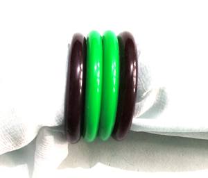 Design en forme de fleur pour les fêtes de Noël et autres occasions Rond de serviette en résine et perles maison et cuisine - Product Image 3