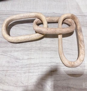 Cadena de madera de pino indio, cadena de eslabones de madera negra para decoración del hogar, decoración Natural en EE. UU., diseño de interiores, decoración del hogar, cadena de madera - Product Image 3