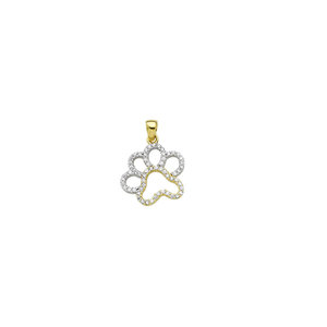 สร้อยคออุ้งเท้าทองสีโรสโกลด์สีเหลืองทอง14K จี้เสน่ห์ของสัตว์เครื่องประดับชั้นดีทำด้วยมือสำหรับผู้หญิงงานปาร์ตี้ไก่งวง - Product Image 1