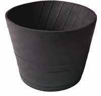 Pot de fleurs en caoutchouc recyclé de haute qualité, écologique, biodégradable, matériau durable, résistant aux intempéries, minimaliste, taille personnalisée