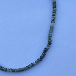 6mm 8mm 10mm Natural precioso verde esmeralda suave Rondelle cuentas de piedras preciosas collares pulseras joyería de tendencia en línea - Product Image 4