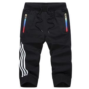 High Quality <b>Men's</b> Casual <b>Knee</b>-<b>Length</b> <b>Shorts</b> Breathable Elastic Waist Closure - Product Image 5