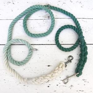 สายจูงสุนัขแฮนด์ฟรีสีเขียวสายจูงเชือกสีเขียว - Product Image 1