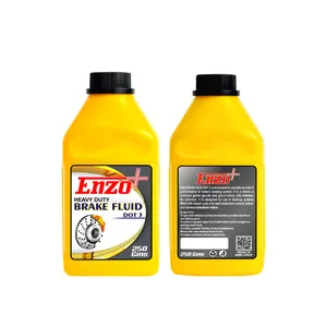 Enzo artı nokta 3 fren hidroliği yağı 250ml/ 500ml/ 1 litre fabrika fiyat otomotiv yağlayıcı katkı maddeleri sarı üst sınıf karton kutu