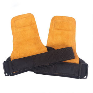 Empuñaduras de mano de cuero duraderas hechas a medida, sin dedos, gimnásticas, extraíbles - Product Image 1