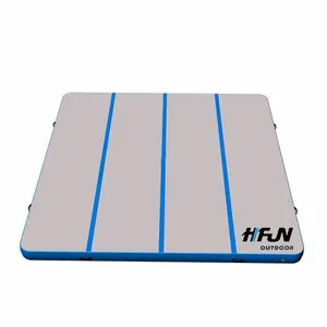 Tapis de sol gonflable de gymnastique sur mesure 4x4m pour piste de sport