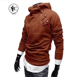 Sudaderas con capucha ajustadas de hombre personalizadas al por mayor tejido de punto anticontracción - Product Image 1