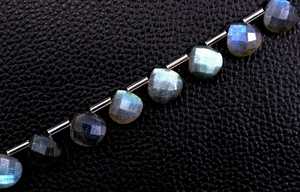 Gema labradorita Natural para mujer, 19 unidades, cuentas de Briolette con forma de corazón facetadas, fabricante al por mayor, alta calidad auténtica, 2020 - Product Image 5