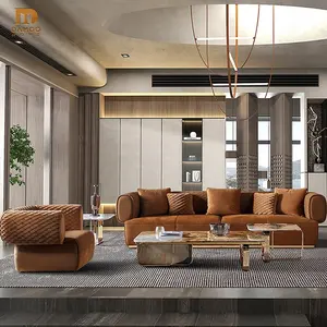 DAMOO orange set furniture sofa custom quality 1 2 3 4 seater luxury sofa for home furniture living room modern comfortable