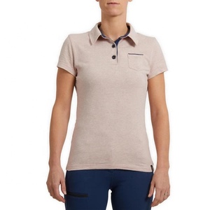 Women's Horse Riding Custom Design Logo for Shirt-Ladies <b>Classic</b> Button Embroidered Polyester/Cotton Jersey Fabric Breathable - Product Image 2