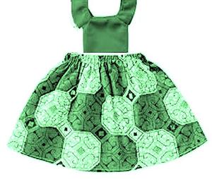 Daisy Apparel Ensemble imprimé de style été et printemps 2 pièces pour enfants filles 100% haut et jupe en coton emballés en Inde - Product Image 6