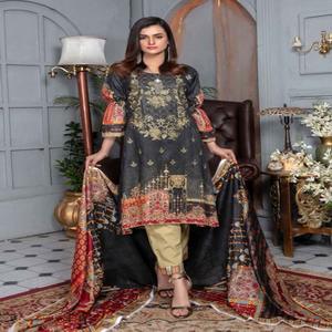 Trajes de algodón pakistaní de alta calidad Ropa de verano para mujer Faisalabad Seda Salwar Kameez Vestidos Estilo de moda pakistaní - Product Image 1