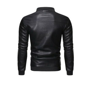 Veste à fermeture à glissière unisexe, tenue décontractée, en véritable peau d'agneau, en noir, à la mode, disponible en toutes les couleurs, fabriqué au Pakistan, nouveau - Product Image 3