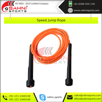 Cuerda de Saltar de Velocidad Sahni Sports SKRP-02, Duradera, Tamaño Personalizado, con Mango de Plástico, Color Personalizado, para Entrenamiento de Fuerza y Acondicionamiento Físico