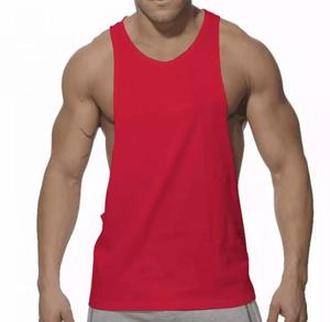 Ecológico sostenible bambú algodón gimnasio Fitness correr chaleco sin mangas gimnasio desgaste hombres camisetas Tops venta en línea Bangladesh - Product Image 1