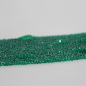 Cuentas Redondas Facetadas de Ónice Verde Natural AAA de 4 mm y 5 mm, Hilo de Piedras Preciosas de Proveedor Mayorista, Compre Ahora a Precio de Fábrica, Tendencia - Product Image 3