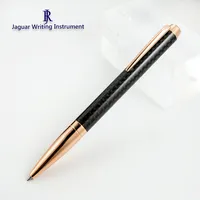 Оптовая продажа, высококачественные металлические канцелярские товары JR4117, Золотая шариковая ручка из углеродного волокна