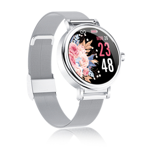 Đồng Hồ Thông Minh Nữ LW06 Thời Trang Cổ Điển Đồng Hồ Thông Minh Thể Dục Thể Thao Chống Nước Toàn Màn Hình Cảm Ứng Nhịp Tim Cho Nữ Với Whatsapp - Product Image 2