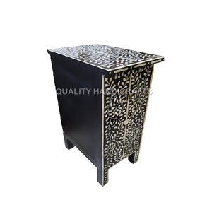 Artesanías de calidad moderna, mesita de noche Floral con incrustaciones de hueso, muebles de sala de estar hechos a mano para uso doméstico - Product Image 5