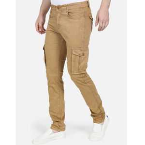 Pantalones de jogging de algodón para hombre, joggers, pantalones cargo con bolsillos laterales y bolsillos traseros - Product Image 2