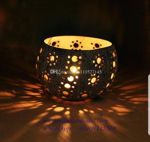 Coconut <b>Tealight</b> <b>Holder</b> Supplier 100% Handmade Coconut Tea Light <b>Holder</b>, Vietnam Home Decoration Silver Customized Logo Natural - Product Image 4