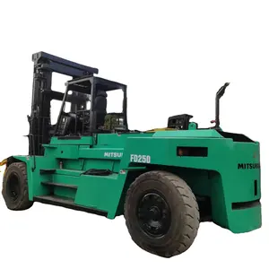 Heavy 25t Mitsubishi FD250 25 ton used diesel forklift for cheap Sale