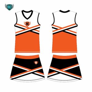 Meilleur prix Ensembles uniformes de pom-pom girl de sublimation professionnelle de haute qualité Nouveauté OEM imprimé spandex polyester pom-pom girl - Product Image 1