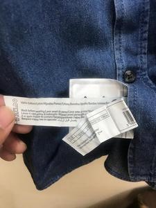 Lots de vêtements en surplus : Chemises décontractées en coton à manches longues pour hommes, boutonnées, en denim, avec étiquettes de marque originales, pour l'entraînement, stock du Bangladesh - Product Image 6