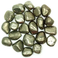 Pyrite Polished Tumbled Stones, Crystal, Natural Quartz