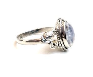 En gros Argent Bague En Pierre Arc-En-Ciel pierre de lune En Argent Sterling 92.5 Bague - Product Image 4