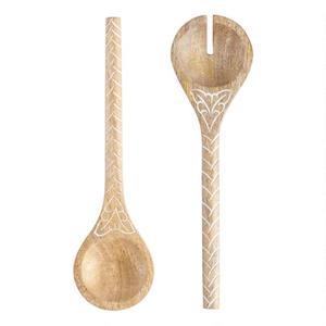 Cuchara de madera para ensalada para utensilios de cocina Cuchara de madera china para servir arroz para color madera natural - Product Image 3