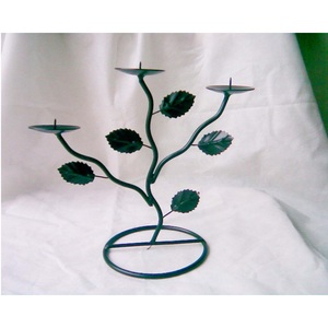 Iron Tree <b>Pillar</b> <b>Candle</b> Holder for Home Hotel Restaurant Church Festive Decorations - Product Image 1